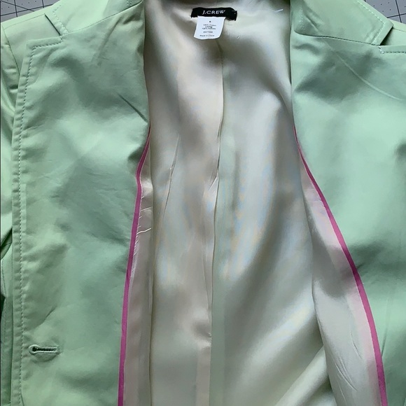 J.CREW Light Green Fully-Lined Blazer Size 6 - Picture 5 of 15